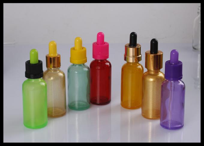 Botellas del dropper del vidrio oscuro de la aduana 30ml para el cosmético que empaqueta el grado médico